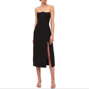 NWT C/Meo Collective Beyond Control Midi Dress Strapless